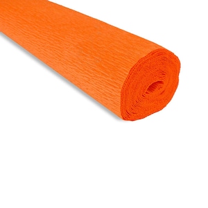 Rotolo di carta crespa da 180 g, 50 x 250 cm, Papaveri islandesi arancioni (tonalità 20E2)
