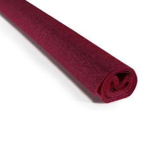 Rotolo di carta crespa da 90 g, 50 x 150 cm, rosso bordeaux (tonalità 362)