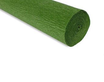 180g Crepe Paper Roll 50 x 250cm Leaf Green (Shade 591)