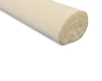 180g Crepe Paper Roll 50 x 250cm Ivory  Shade 603