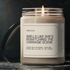 Penelope and Colin Carriage Scene - Bridgerton Gift Soy Candle - Bridgerton Merch  - Polin Carriage Scene - Handmade Soy Wax - Funny Gift