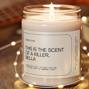 Twilight Gifts - Twilight Soy Candle - Skin of a Killer, Bella