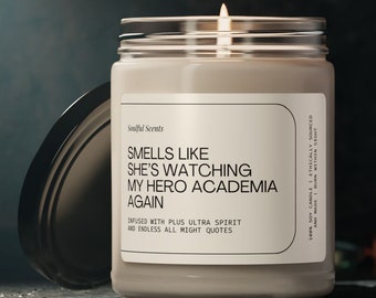 My Hero Academia gift - my hero academia  soy candle - bakugo gift - bakugou katsuki fan gift