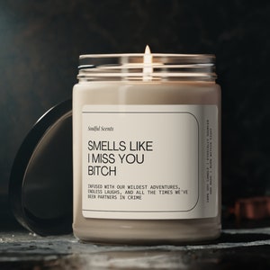I Miss You Candle - Long Distance Gift - Funny Couple Gift - Birthday Gift for Her - Friendship Candle