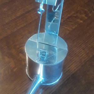 Round Betty Lamp - Handmade of Tin by Colleen