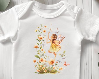 Babybody // diseño de hadas // moda infantil // ropa de verano // ropa de bebé // diseño único // Body de algodón