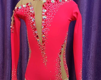 Leotard for rhythmic gymnastics, height 116-122, body arc 110 cm