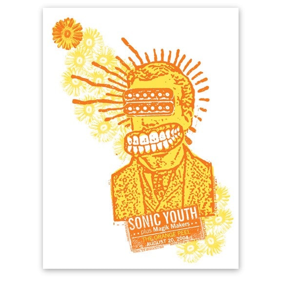 Sonic Youth Dirty 布地アウタースリーブ オレンジ盤 ポスター付