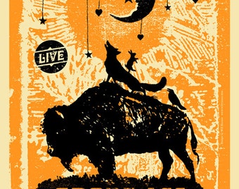 Grant-Lee Phillips Official Screenprinted Poster 2013 11x17 silkscreen Grant Lee Buffalo gigposter