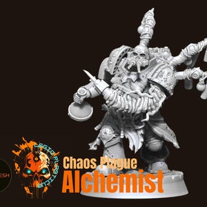 Chaos Plague Alchemist | 3D Printed Miniature | Unpainted