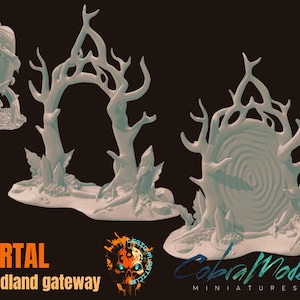 Forest Portal Terrain Piece | Fantasy Woodland | Scatter Terrain | Tabletop Scenery | TTRPG | 32mm Scale
