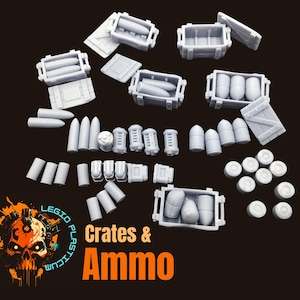 From Blah to Blam! Miniature Ammo! | 28-32mm Scale | Shell Casings | Ammo Box | Ordnance