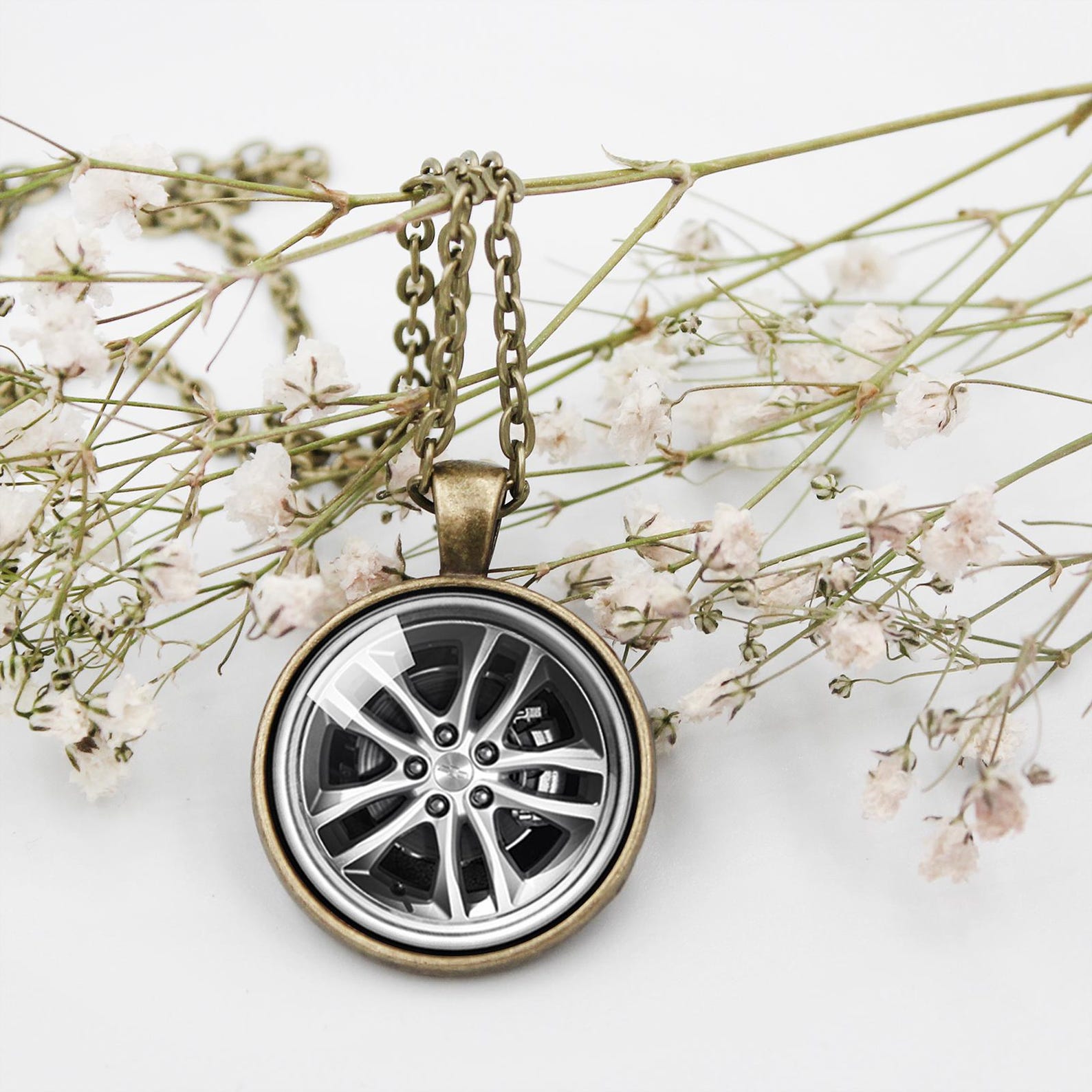 Car Wheel Tire Rims Photo Keychain, Chevy Gifts for Men, Driver Gifts ...
