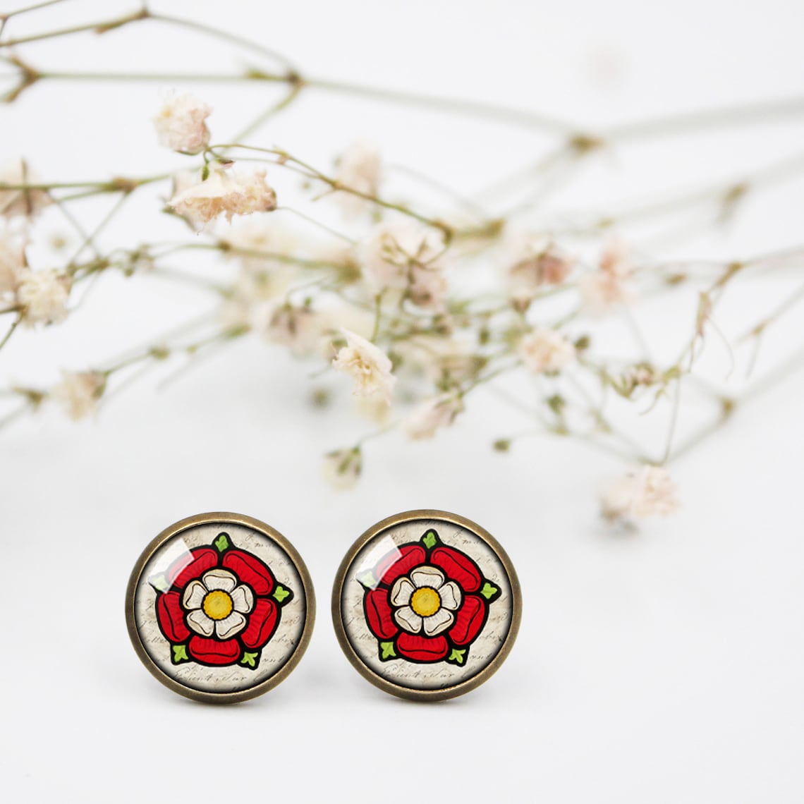 TUDOR TIER EARRING - RASPBERRY