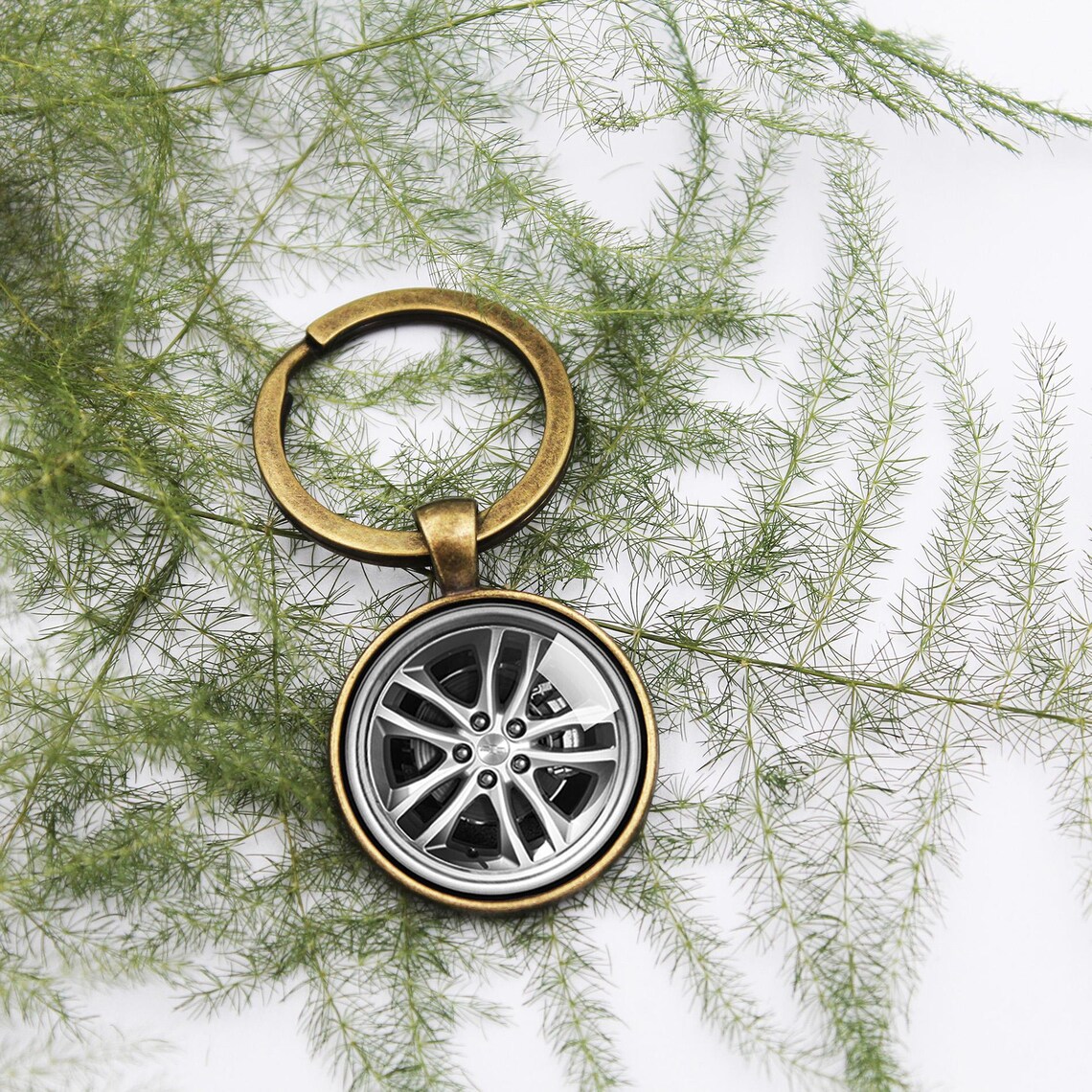 Car Wheel Tire Rims Photo Keychain, Chevy Gifts for Men, Driver Gifts ...