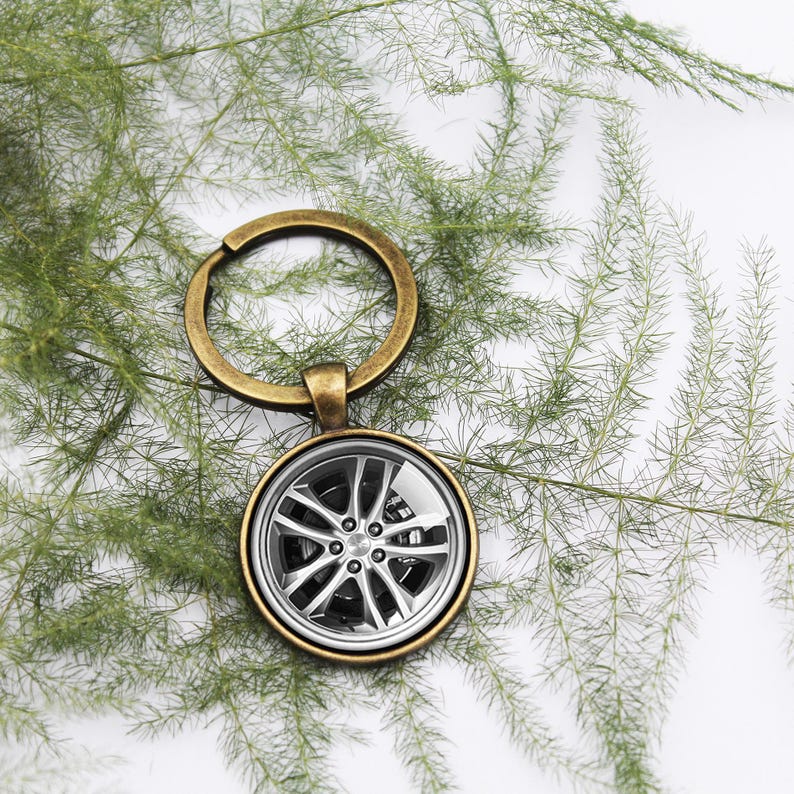 Car Wheel Tire Rims Photo Keychain, Chevy Gifts for Men, Driver Gifts ...