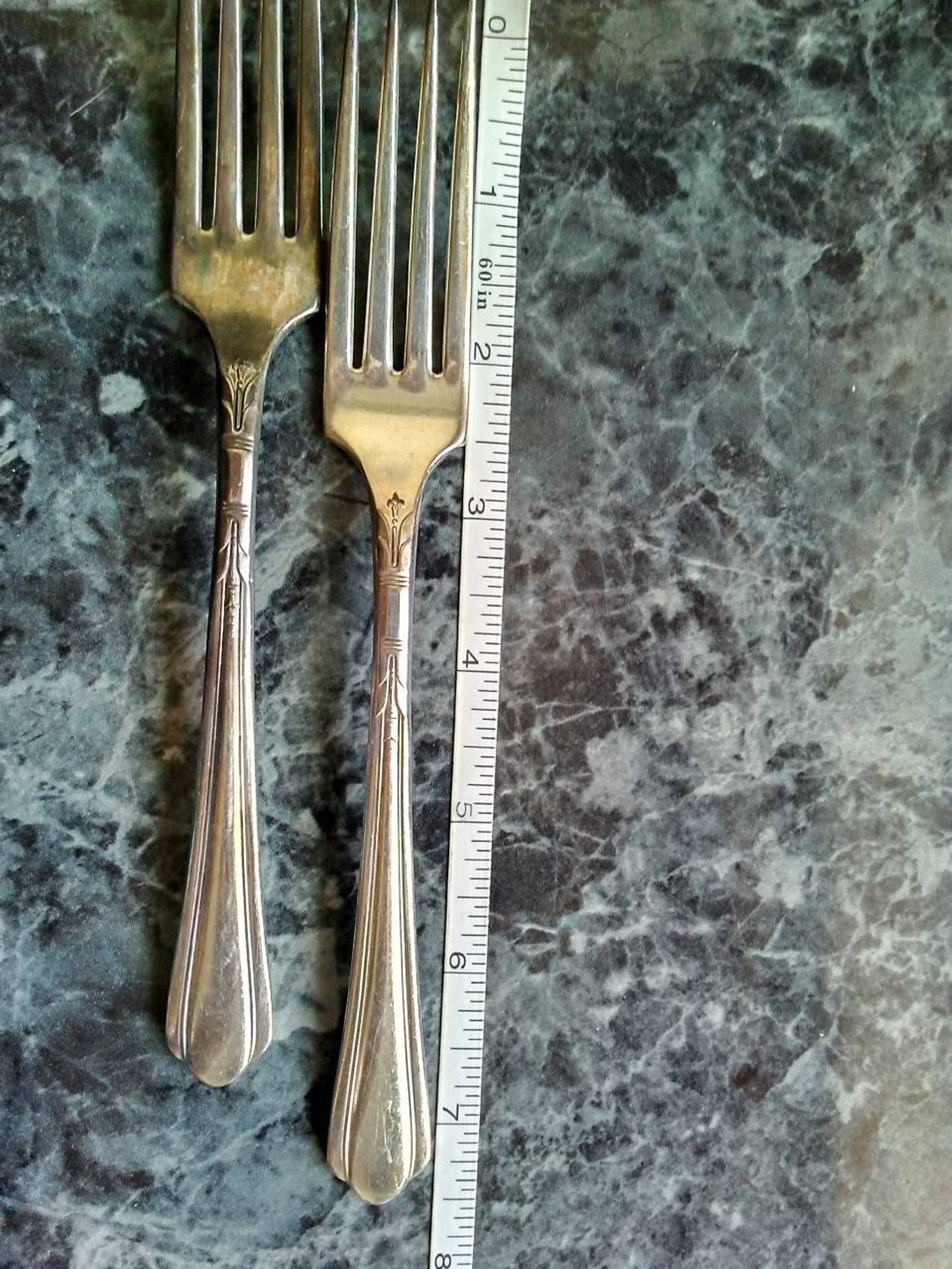 2 vintage forks dinner forks fine dining Tudor plate Oneida Etsy