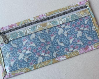 Cross Stitch Notions Bag: Tilda Songbird Vinyl Front, Thread Storage