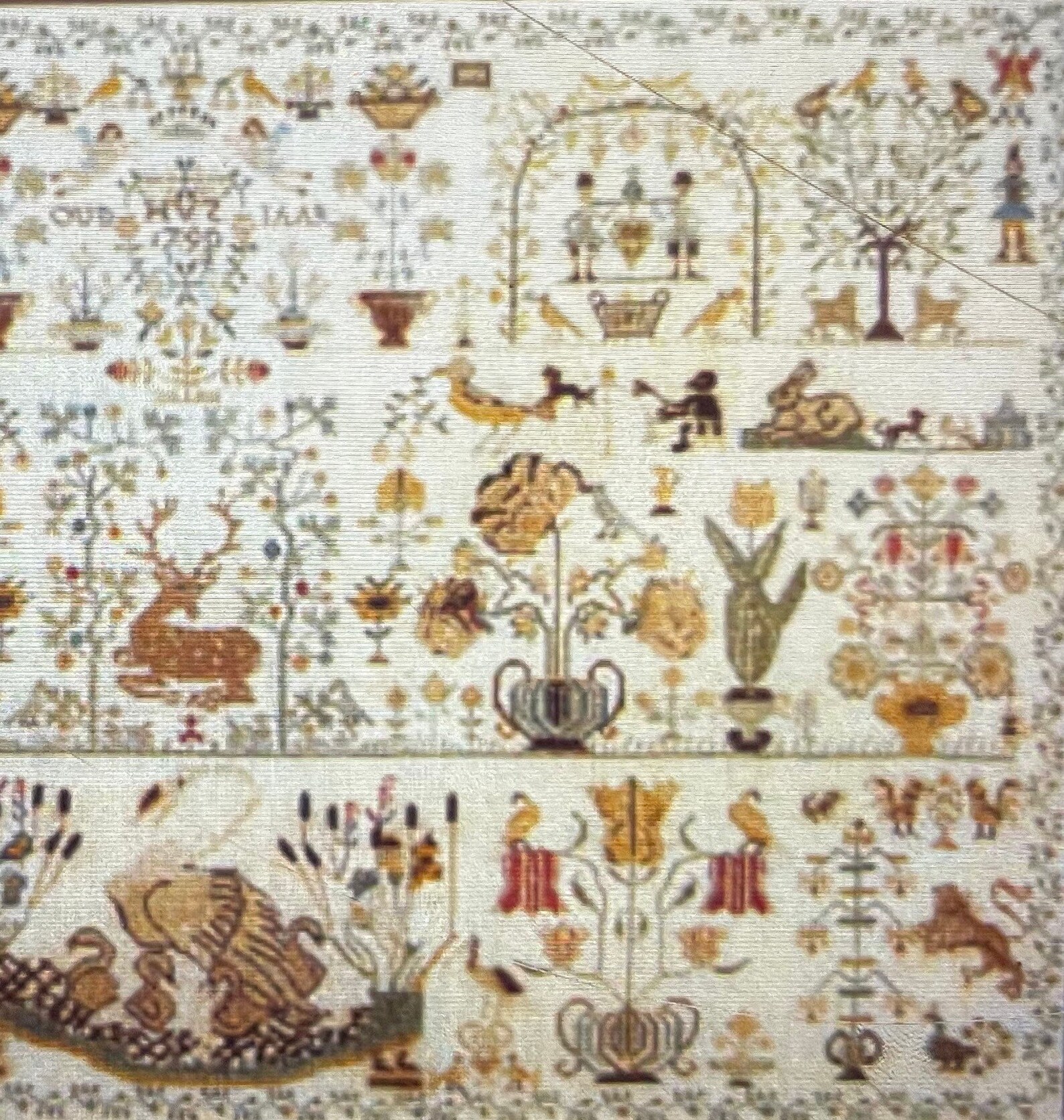 A Dutch Beauty Sampler 1790 by Permin of Copenhagen Printed Etsy