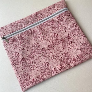 Cross Stitch Project Bag: William Morris. Red Marigold