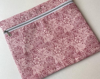 Cross Stitch Project Bag: William Morris. Red Marigold