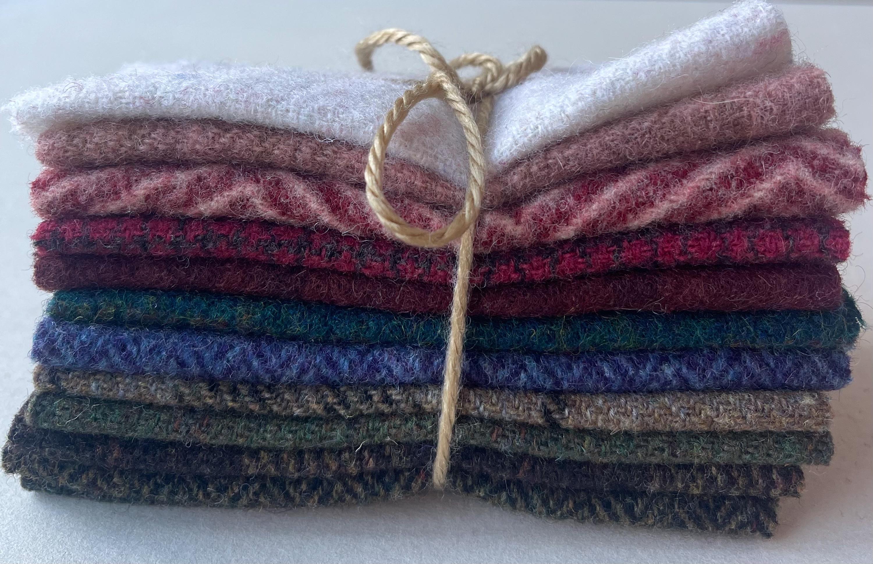 Wool Fabric Charm Pack: Pre Felted. Primitive Colors - Etsy