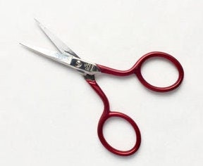 Perfect Scissors Curved, Karen Kay Buckley Red Curved Scissors, Sewing  Scissors, Embroidery Scissors 