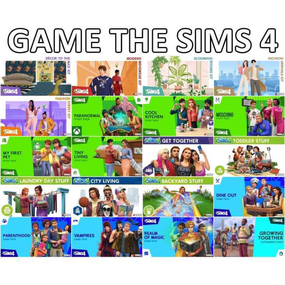 Die Sims 4 alle Erweiterungen Etsy.de