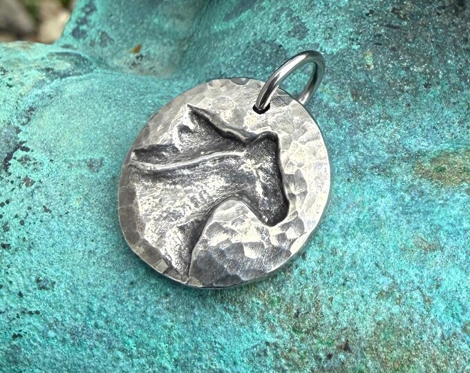 Running Horse Head Pendant, Horse Head Charm