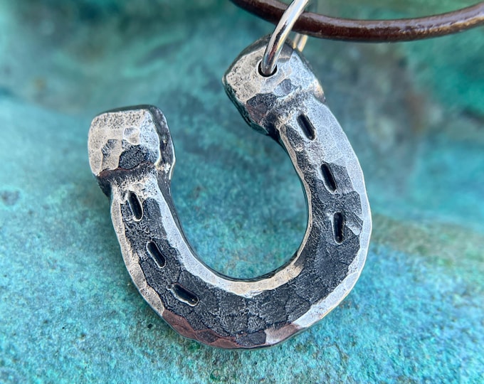 Horse Shoe Necklace, Horseshoe Pendant