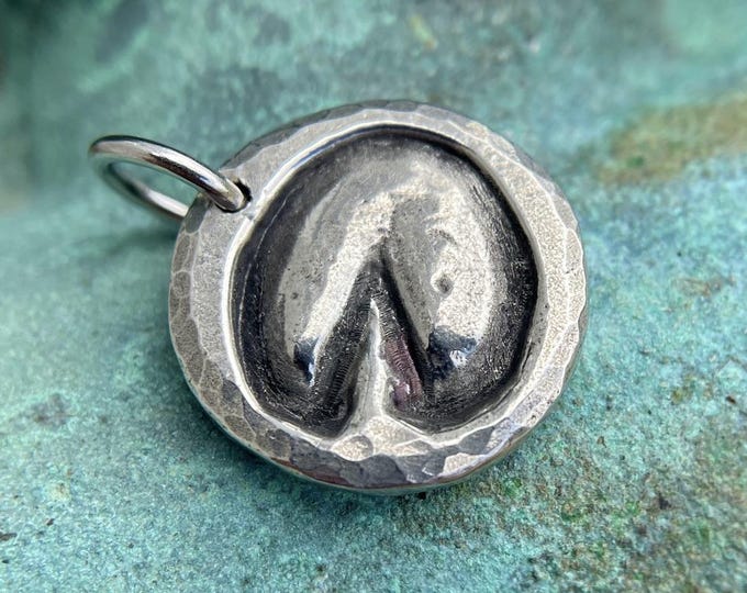 Hoof Print Pendant, Horse Lover Jewelry, Equestrian Gift