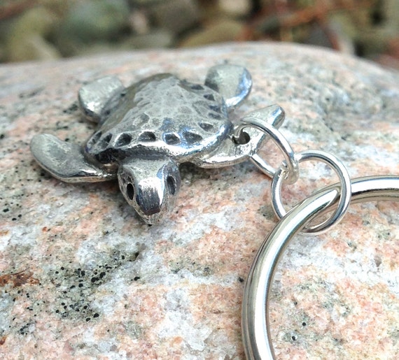 Sea Turtle Keychain Baby Ridley Turtle Key Ring turtle key | Etsy