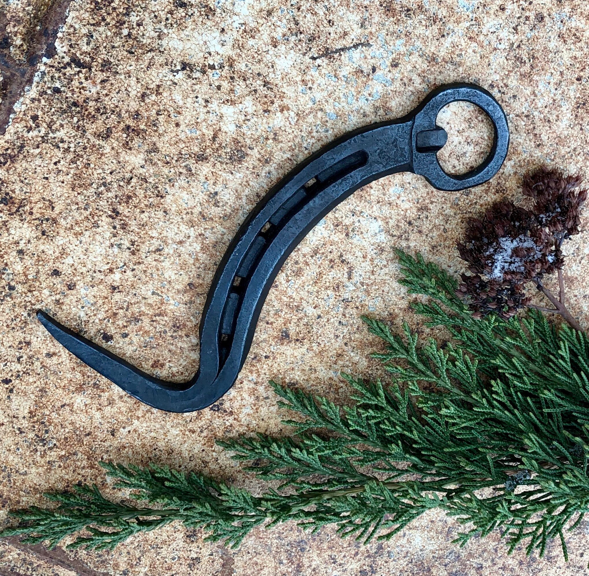 Hand Hoof Pick Bottle Opener 17 , Handmade from a Horseshoe