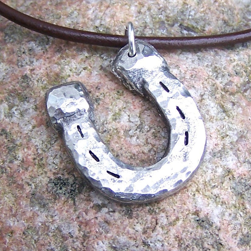 Horse Shoe Necklace, Horseshoe Pendant