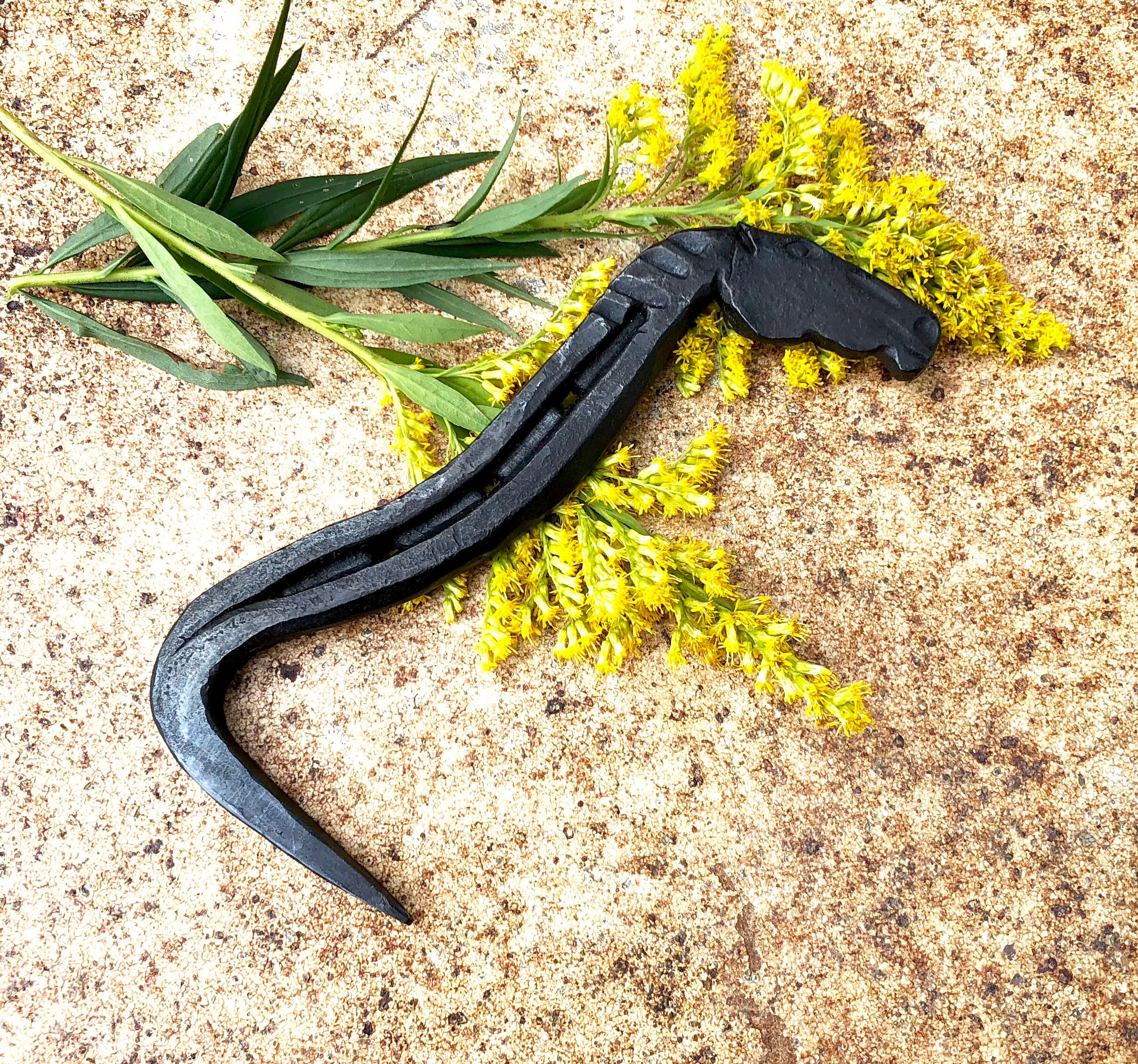 Hand Hoof Pick 19 ,made from a Horse Shoe