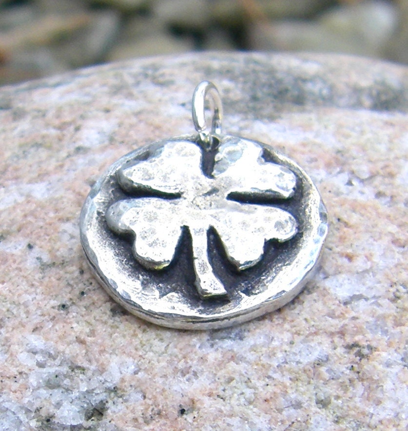 Four Leaf Clover Pendant, Good Luck Charm