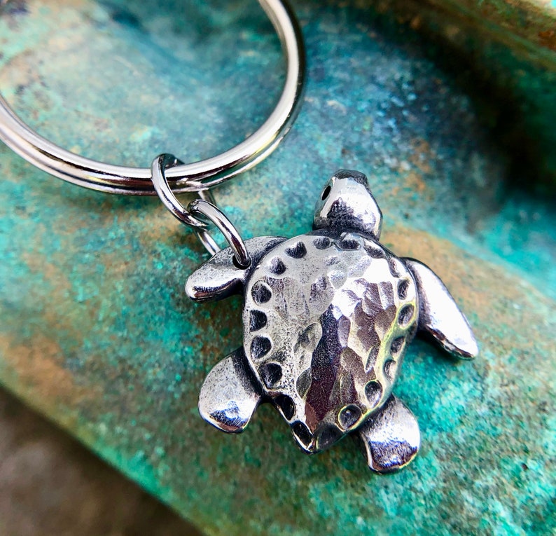 Sea Turtle Keychain Baby Ridley Turtle Key Ring turtle key | Etsy