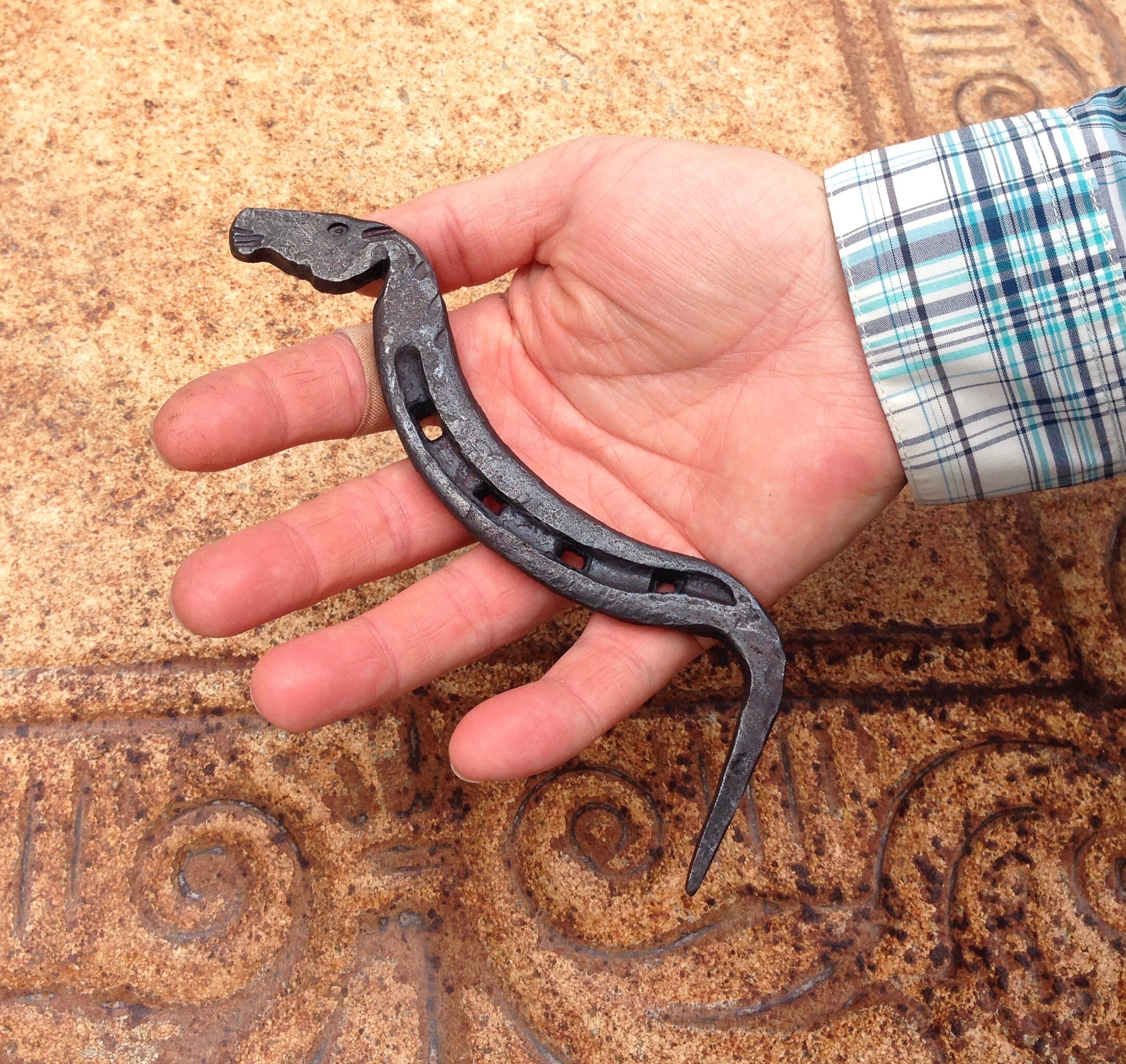 Hand Hoof Pick 6 ,Made from a Horse Shoe, Horse Owner Gift