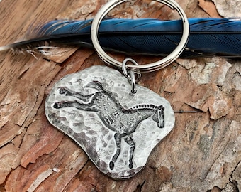 Spirit Horse Key Chain, Running Pony Key Ring