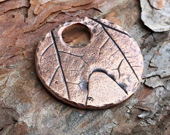 Copper Maple Leaf Pendant