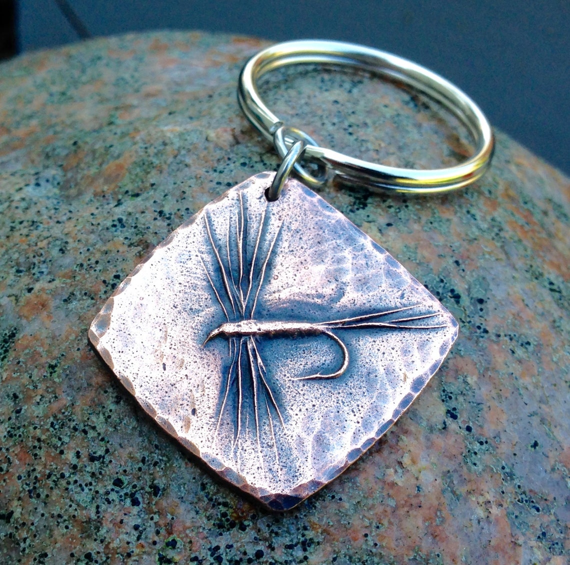 Copper Dry Fly Key Chain Fly Fishing Gift Fly Fishing Key Etsy