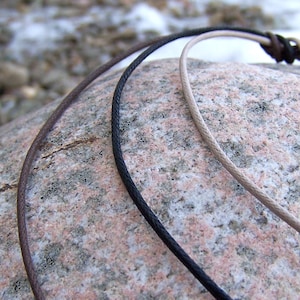 Cotton Cord Necklace 2mm, Your Choice of Color and  Length, Silver Plated Lobster Clasp, One Necklace Cord