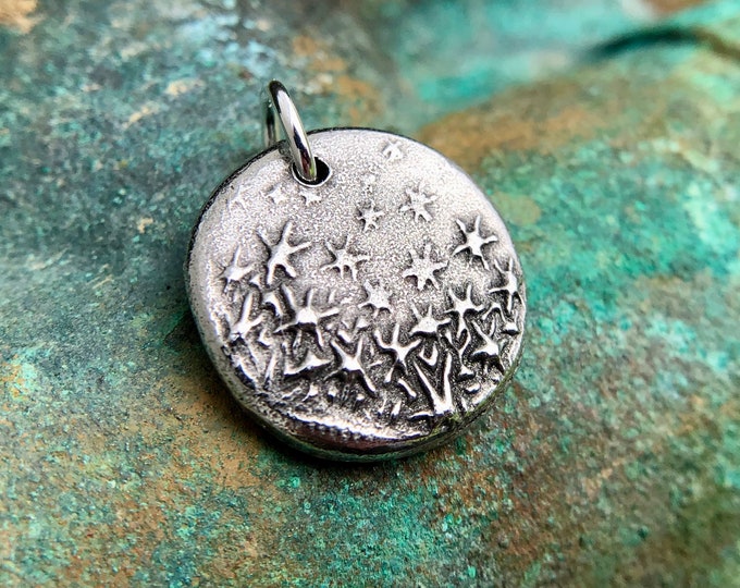 Dancing Stars Pendant, Galaxy Charm