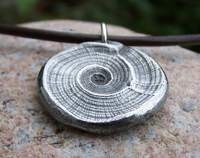 Beach Necklace, Natures Swirl Pendant