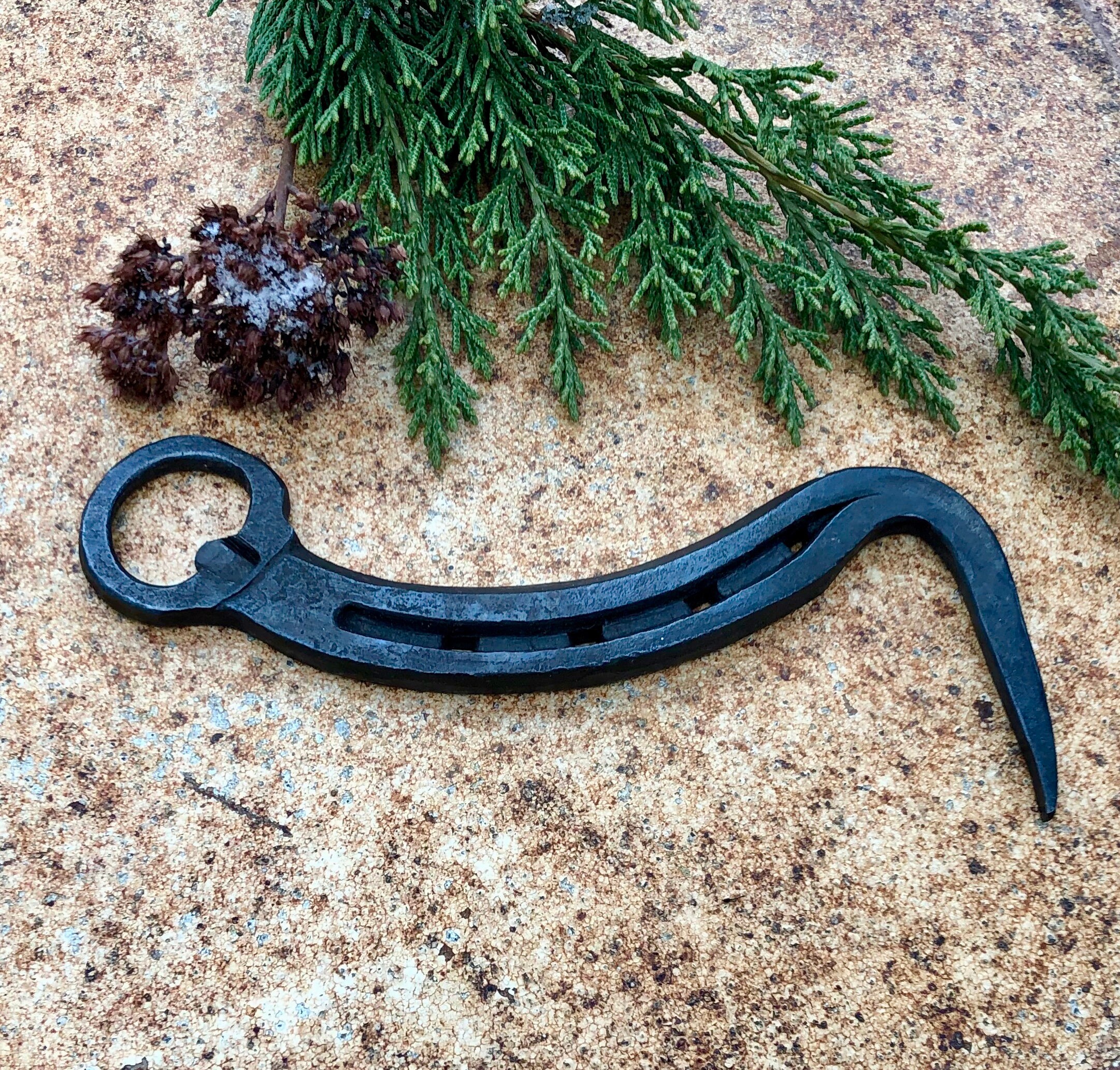 Hand Hoof Pick Bottle Opener 17 , Handmade from a Horseshoe