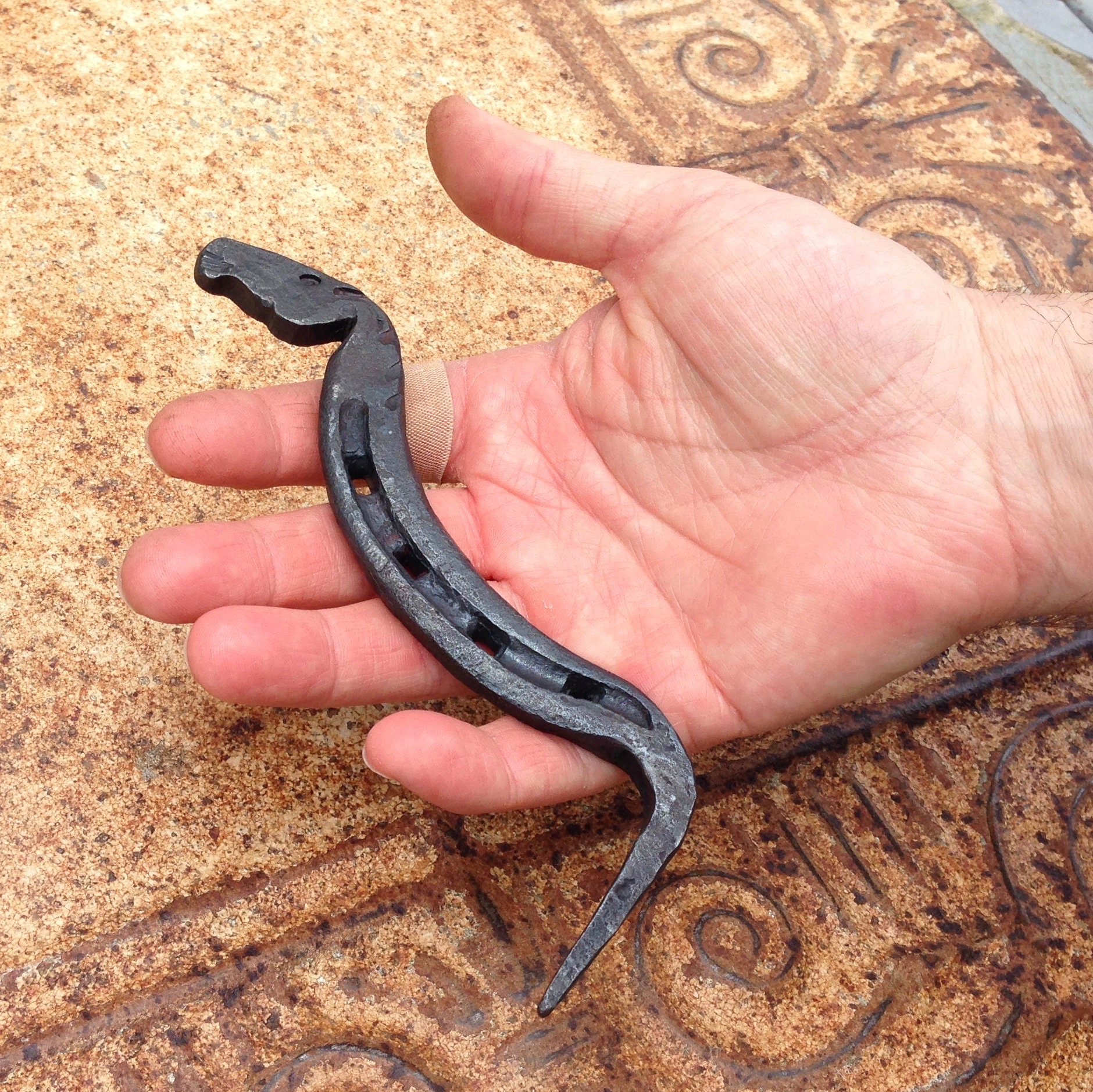 Hand Hoof Pick 6 ,Made from a Horse Shoe, Horse Owner Gift