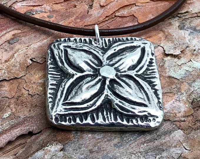 Rustic Flower Necklace