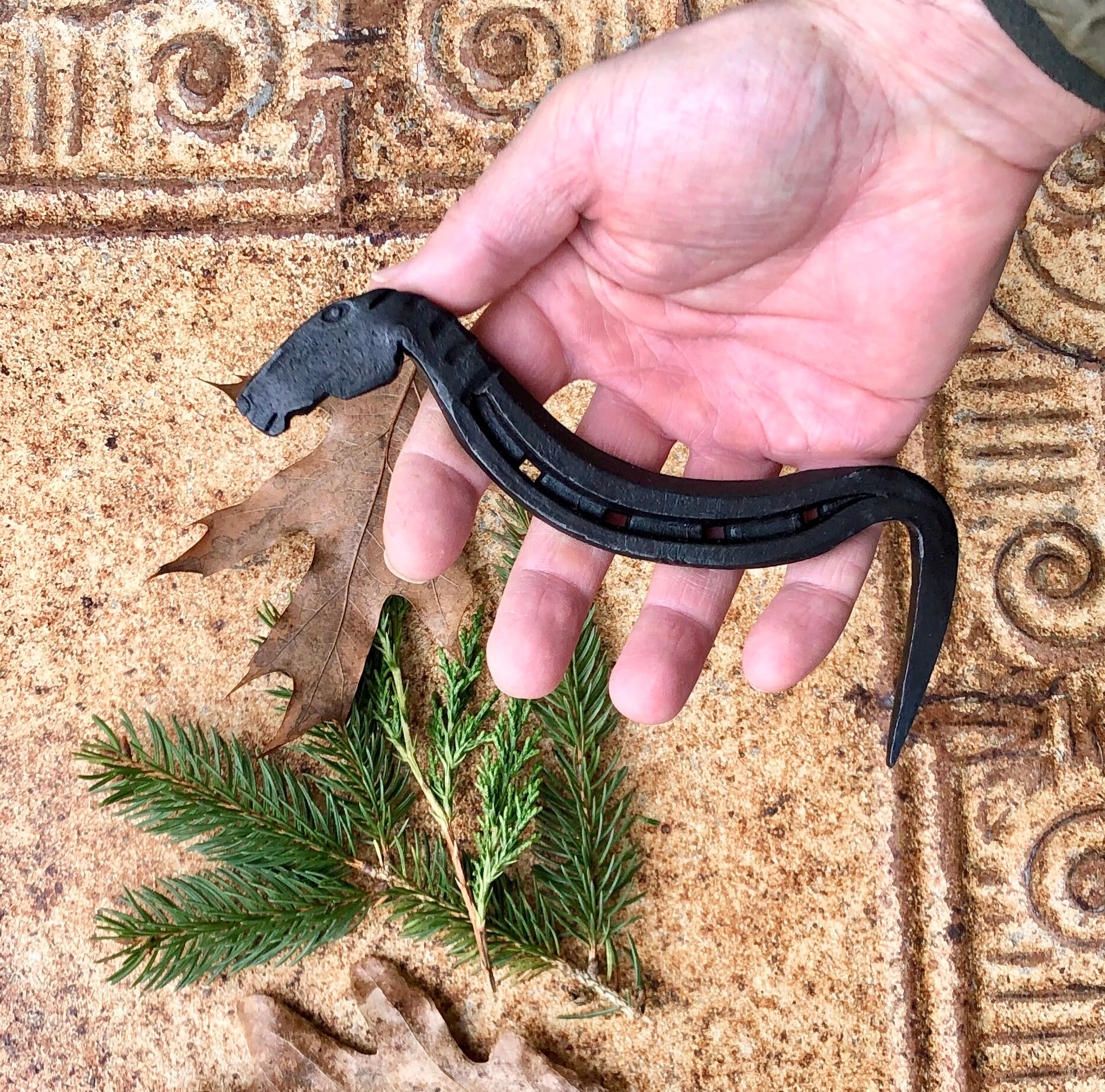 Hand Hoof Pick 27 ,made from a Horse Shoe