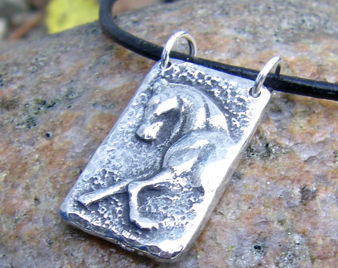 Sculptural Horse Necklace or Pendant