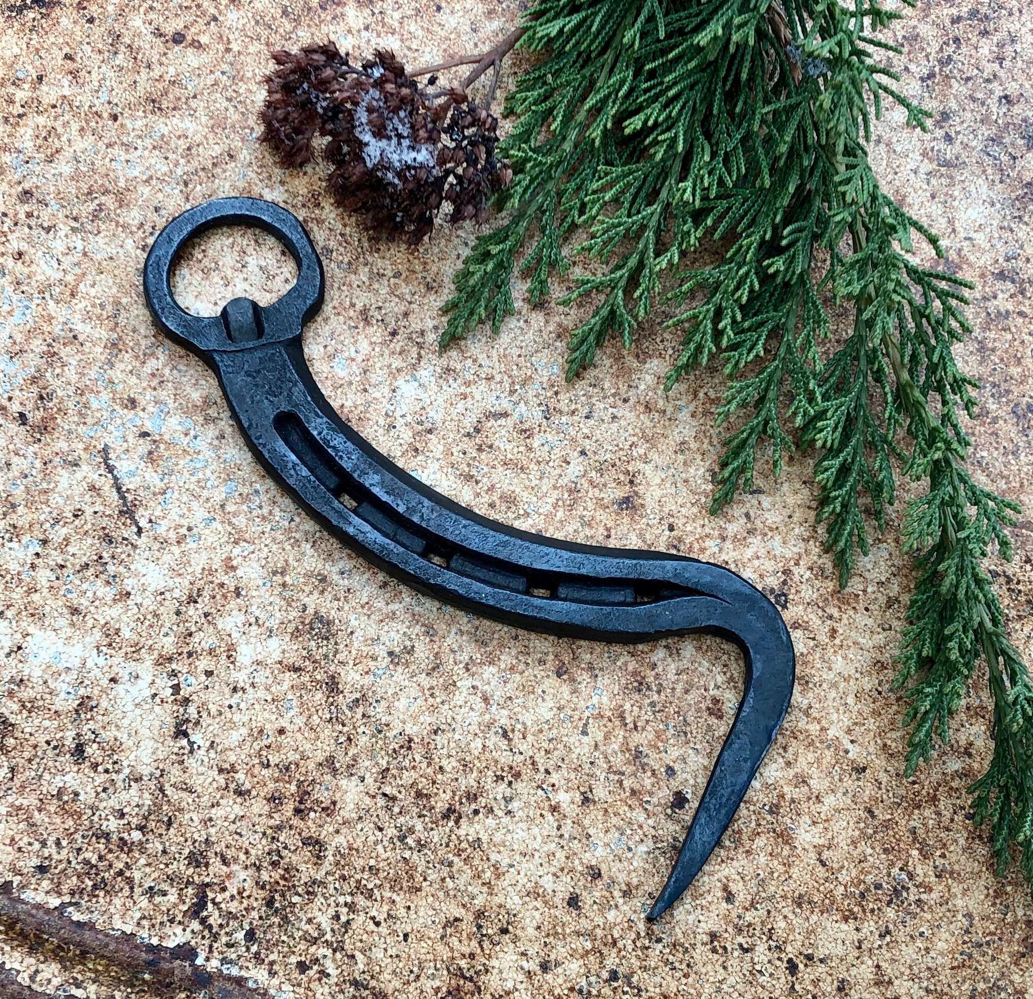Hand Hoof Pick Bottle Opener 17 , Handmade from a Horseshoe